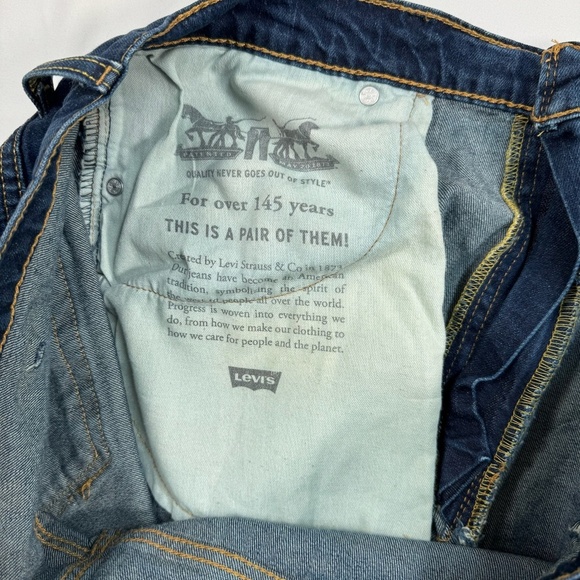 Levis 569 Straight Leg Jeans Mens Size 38 X 32 Dark Wash Modern Loose Fit - Picture 3 of 13